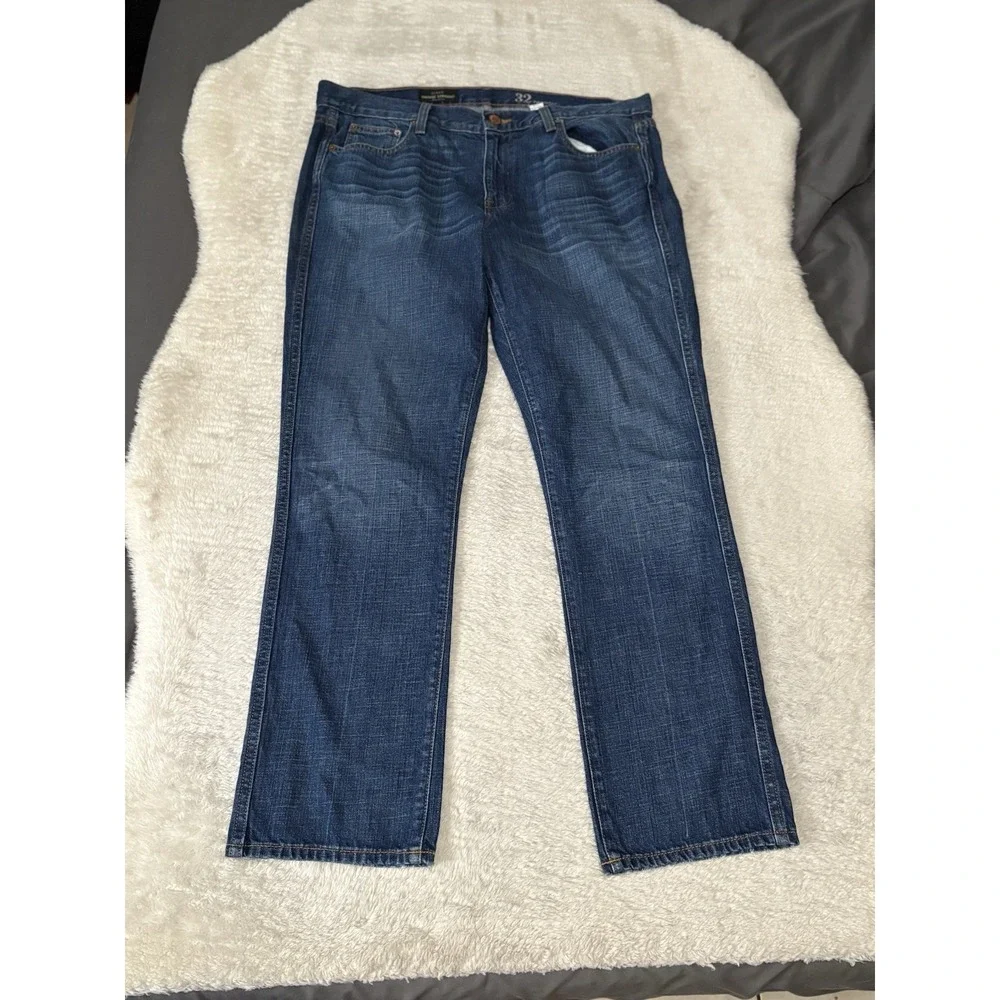 J Crew Vintage Straight Mens Blue Denim Jeans Size 36x31‎ Pants Read